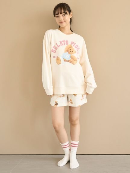 【ジェラート ピケ/gelato pique】のスポーティーベア裏毛プルオーバー インテリア・キッズ・メンズ・レディースファッション・服の通販 founy(ファニー) https://founy.com/ ファッション Fashion レディースファッション Fashion for Women トップス・カットソー Cut & Sew Tops カジュアルプルオーバー・ニットトップス Pullovers & Knit Tops / Casual Pullovers おすすめ Recommended / Our Picks ショート Short, Short Length ストレッチ Stretch, Stretchy Fabric スポーツ Sports, Activewear トレンド Trend, Trending Now プリント Print, Printed Pattern モチーフ Motif, Design Theme |ID: prp329100004694955 ipo3291000000033902124