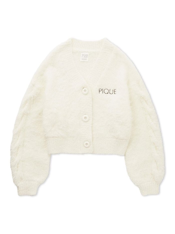 【ジェラート ピケ/gelato pique】のフェザーアランカーディガン インテリア・キッズ・メンズ・レディースファッション・服の通販 founy(ファニー) https://founy.com/ ファッション Fashion レディースファッション Fashion for Women トップス・カットソー Cut & Sew Tops カーディガン・羽織り Layered Style Cardigans おすすめ Recommended / Our Picks なめらか Smooth, Silky Texture インナー Innerwear カーディガン Cardigan, Knitwear キャミソール Camisole, Spaghetti Strap Top ショート Short, Short Length フェザー Feather, Feather Detail フェミニン Feminine, Girly |ID: prp329100004694965 ipo3291000000033902207