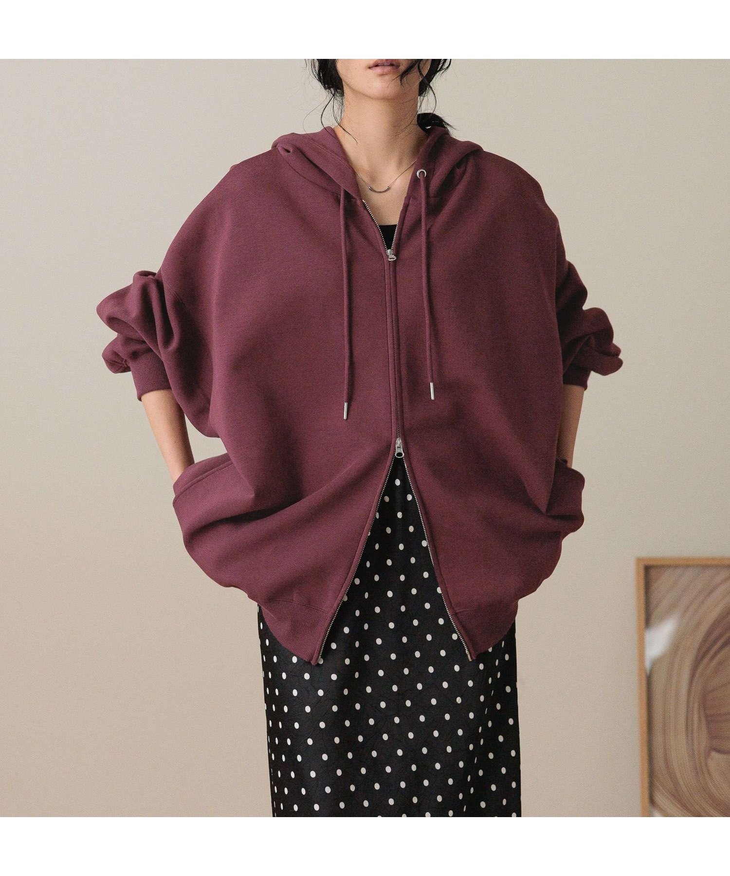 【ローリーズファーム/LOWRYS FARM】のBIGZIPフーディ インテリア・キッズ・メンズ・レディースファッション・服の通販 founy(ファニー) 　ファッション　Fashion　レディースファッション　Fashion for Women　おすすめ　Recommended / Our Picks　タイトスカート　Pencil Skirt, Tight Skirt　トレンド　Trend, Trending Now　ボトム　Bottoms, Lower Wear　エンジ38|ID: prp329100004694976 ipo3291000000033902312