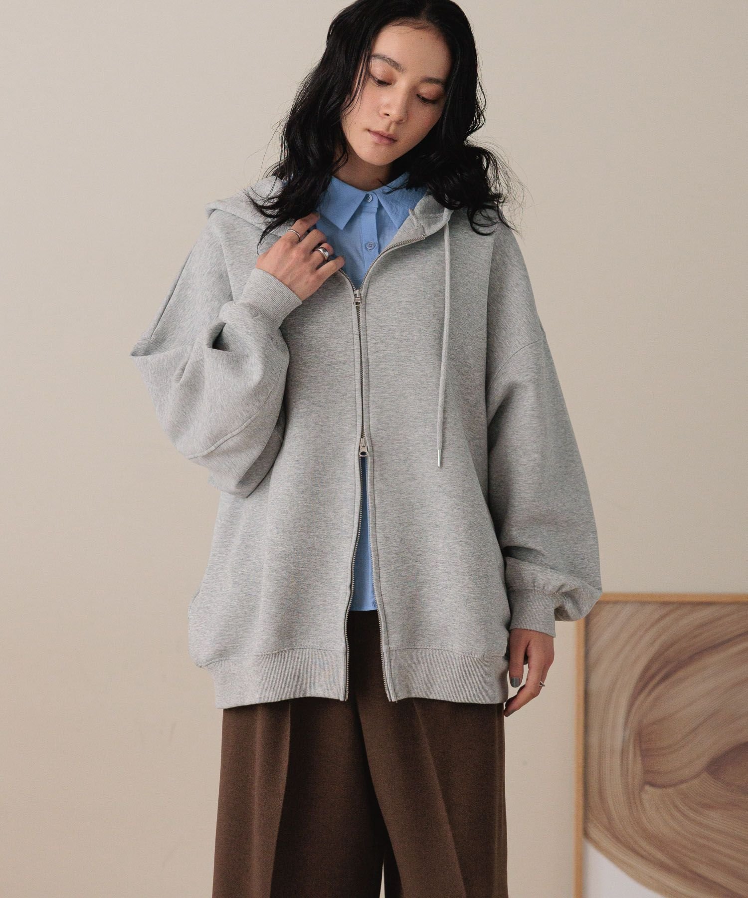 【ローリーズファーム/LOWRYS FARM】のBIGZIPフーディ インテリア・キッズ・メンズ・レディースファッション・服の通販 founy(ファニー) 　ファッション　Fashion　レディースファッション　Fashion for Women　おすすめ　Recommended / Our Picks　タイトスカート　Pencil Skirt, Tight Skirt　トレンド　Trend, Trending Now　ボトム　Bottoms, Lower Wear　グレー12|ID: prp329100004694976 ipo3291000000033902315
