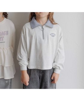 【グローバルワーク/GLOBAL WORK / KIDS】のヘビロッTEEハーフZIP長袖/キッズ/589258 人気、トレンドファッション・服の通販 founy(ファニー) ファッション Fashion キッズファッション Fashion for Kids おすすめ Recommended / Our Picks ショート Short, Short Length シンプル Simple, Minimal デニム Denim, Jeans Material ハーフ Half, Half-Length ロング Long, Long-Length ワイド Wide, Wide Fit ワンポイント One Point, Statement Accent 長袖 Long Sleeve, Full Sleeve |ID:prp329100004694999