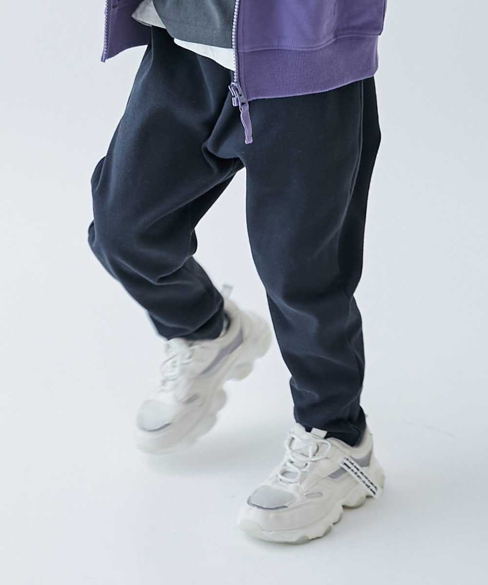 【デビロック/devirock / KIDS】のウルトラストレッチ サルエルパンツ(綿95%やわらかタッチ) ロングパンツ 25AW インテリア・キッズ・メンズ・レディースファッション・服の通販 founy(ファニー) 　ファッション　Fashion　キッズファッション　Fashion for Kids　ボトムス　Bottoms　ストレッチ　Stretch, Stretchy Fabric　スマート　Smart, Elegant　チェック　Check, Plaid, Tartan　ハンカチ　Handkerchief, Hanky　フィット　Fit, Slim Fit　ポケット　Pocket, Pocket Detail　ロング　Long, Long-Length　おすすめ　Recommended / Our Picks　2025年　2025　2025-2026秋冬・A/W　Autumn/Winter 2025–26 AW25–26　ブラック|ID: prp329100004695038 ipo3291000000034044219