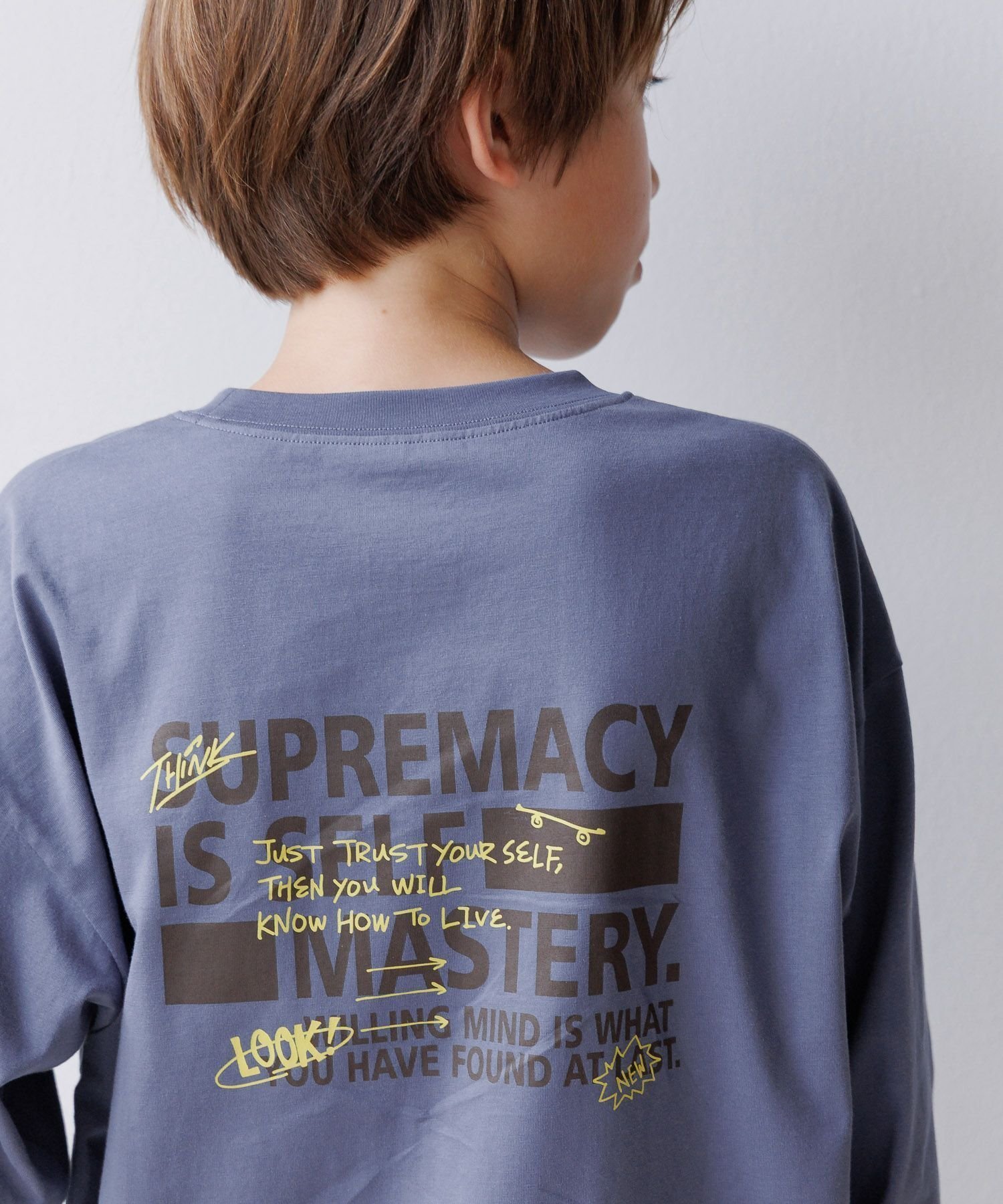 【グローバルワーク/GLOBAL WORK / KIDS】のヘビロッTEEプリント長袖T/キッズ/579698 インテリア・キッズ・メンズ・レディースファッション・服の通販 founy(ファニー) 　ファッション　Fashion　キッズファッション　Fashion for Kids　おすすめ　Recommended / Our Picks　チェリー　Cherry, Cherry Pattern　プリント　Print, Printed Pattern　ルーズ　Loose, Oversized　人気　Popular, Best Seller　猫　Cat, Kitty　長袖　Long Sleeve, Full Sleeve　ブルー83|ID: prp329100004695082 ipo3291000000033970676