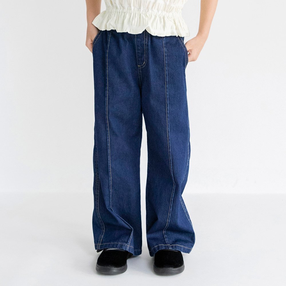 【ブランシェス/branshes / KIDS】の【25AW】デニムワイドパンツ 人気、トレンドファッション・服の通販 founy(ファニー) 　ファッション　Fashion　キッズファッション　Fashion for Kids　ボトムス　Bottoms　2025年　2025　2025-2026秋冬・A/W　Autumn/Winter 2025–26 AW25–26　デニム　Denim, Jeans Material　トレンド　Trend, Trending Now　トレーナー　Sweatshirt, Trainer　ポケット　Pocket, Pocket Detail　人気　Popular, Best Seller　 other-1|ID: prp329100004695104 ipo3291000000034123641