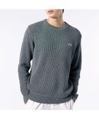 【ラコステ/LACOSTE / MEN】のヘザーカラーリングワッフルニット / メランジニット グレー|ID: prp329100004695172 ipo3291000000034216861
