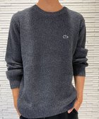 【ラコステ/LACOSTE / MEN】のヘザーカラーリングワッフルニット / メランジニット ネイビー|ID: prp329100004695172 ipo3291000000034344315