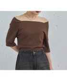 【ドゥ アルシーヴ/Doux archives】のオフショル5分袖カットソー 人気、トレンドファッション・服の通販 founy(ファニー) ファッション Fashion レディースファッション Fashion for Women トップス・カットソー Cut & Sew Tops カットソー・ベーシックTシャツ Cut-and-Sewn Tops / Stretch Tees & Basics カットソー Cut and Sewn Top シンプル Simple, Minimal thumbnail BROWN|ID: prp329100004695187 ipo3291000000033904243
