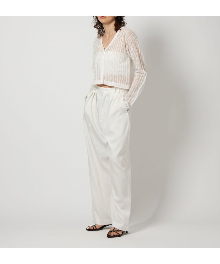 【ビューティ&ユース ユナイテッドアローズ/BEAUTY&YOUTH / UNITED ARROWS】の6 (ROKU) レース ジャカード カーディガン インテリア・キッズ・メンズ・レディースファッション・服の通販 founy(ファニー) https://founy.com/ ファッション Fashion レディースファッション Fashion for Women トップス・カットソー Cut & Sew Tops カーディガン・羽織り Layered Style Cardigans エレガント 上品 Elegant カーディガン Cardigan, Knitwear ジャカード／ジャガード Jacquard, Woven Pattern デコルテ Décolleté, Neckline レース Lace, Lace Fabric 夏 Summer 春 Spring S/S・春夏 SS, Spring/Summer, Warm Season |ID: prp329100004695205 ipo3291000000033904411