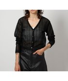 【ビューティ&ユース ユナイテッドアローズ/BEAUTY&YOUTH / UNITED ARROWS】の6 (ROKU) レース ジャカード カーディガン BLACK|ID: prp329100004695205 ipo3291000000033904413