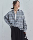 【ドゥ アルシーヴ/Doux archives】のオンブレチェックシャツ 人気、トレンドファッション・服の通販 founy(ファニー) ファッション Fashion レディースファッション Fashion for Women トップス・カットソー Cut & Sew Tops シャツ・ブラウス・オフィスカジュアル Elegant Blouses & Button-Ups ショルダー Shoulder, Shoulder Strap チェック Check, Plaid, Tartan ドロップ Drop Shoulder, Dropped Style ブラウジング Blouson Silhouette, Cinched Waist 羽織 Haori, Light Jacket thumbnail BLUE|ID: prp329100004695220 ipo3291000000033904498