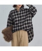 【ドゥ アルシーヴ/Doux archives】のオンブレチェックシャツ 人気、トレンドファッション・服の通販 founy(ファニー) ファッション Fashion レディースファッション Fashion for Women トップス・カットソー Cut & Sew Tops シャツ・ブラウス・オフィスカジュアル Elegant Blouses & Button-Ups ショルダー Shoulder, Shoulder Strap チェック Check, Plaid, Tartan ドロップ Drop Shoulder, Dropped Style ブラウジング Blouson Silhouette, Cinched Waist 羽織 Haori, Light Jacket thumbnail BLACK|ID: prp329100004695220 ipo3291000000033904500