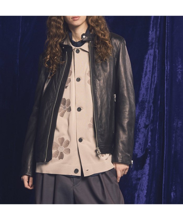 【メゾンスペシャル/MAISON SPECIAL】のDress-Fit Sheep Leather Single Rider Jacket インテリア・キッズ・メンズ・レディースファッション・服の通販 founy(ファニー) https://founy.com/ ファッション Fashion レディースファッション Fashion for Women アウター Coat / Outerwear Collection レディースジャケット・軽アウター Jackets ワンピース Dresses フォーマル・パーティードレス・結婚式用ドレス Elegant & Casual Dresses シンプル Simple, Minimal テーラード Tailored, Tailored Fit ドレス Dress, One-Piece パターン Pattern, Design Print フィット Fit, Slim Fit フラット Flat, Flat Shoes ブルゾン Blouson, Bomber Jacket ミリタリー Military, Army Style メンズ Men's, Menswear ライダース Riders |ID: prp329100004695243 ipo3291000000033904680