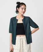 【ビューティ&ユース ユナイテッドアローズ/BEAUTY&YOUTH / UNITED ARROWS】のウールナイロン クルーネックハーフスリーブカーディガン COBALT|ID: prp329100004695248 ipo3291000000033904734