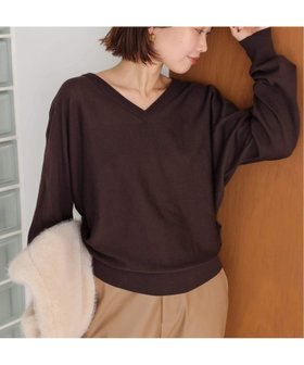 【スローブ イエナ/SLOBE IENA】 ウォッシャブルドルマンVネックプルオーバー人気、トレンドファッション・服の通販 founy(ファニー) ファッション Fashion レディースファッション Fashion for Women トップス・カットソー Cut & Sew Tops カジュアルプルオーバー・ニットトップス Pullovers & Knit Tops / Casual Pullovers Vネックトップス V-Neck Tops / V-Cut Neckline Shirts 2025年 2025 2025-2026秋冬・A/W Autumn/Winter 2025–26 AW25–26 カットソー Cut and Sewn Top シアー Sheer, See-Through トレンド Trend, Trending Now 人気 Popular, Best Seller |ID:prp329100004695327