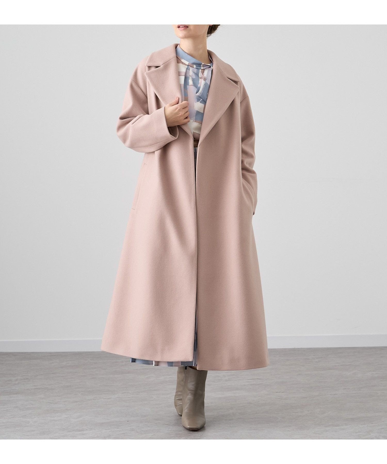 【アナイ/ANAYI】のラムウールローブコート 人気、トレンドファッション・服の通販 founy(ファニー) 　ファッション　Fashion　レディースファッション　Fashion for Women　アウター　Coat / Outerwear Collection　コート・ロングコート・ピーコート　Long Coats, Peacoats & More　ショート　Short, Short Length　シンプル　Simple, Minimal　ドレス　Dress, One-Piece　ポケット　Pocket, Pocket Detail　ロング　Long, Long-Length　 other-1|ID: prp329100004695383 ipo3291000000033905663