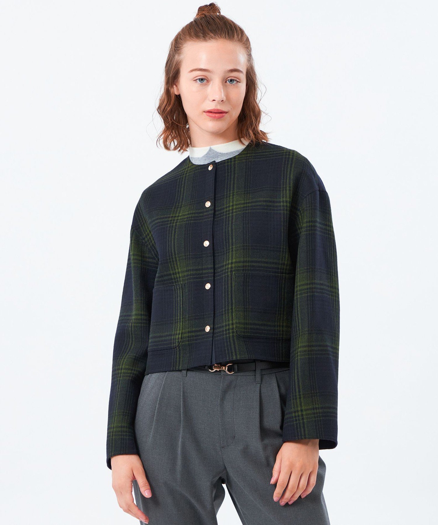 【マッキントッシュ フィロソフィー/MACKINTOSH PHILOSOPHY】の【IVENREY SHORT(イベンリーショート)】ウール製 インテリア・キッズ・メンズ・レディースファッション・服の通販 founy(ファニー) 　ファッション　Fashion　レディースファッション　Fashion for Women　春　Spring　秋　Autumn　ジャケット　Jacket, Outerwear　チェック　Check, Plaid, Tartan　定番　Standard, Basic Item　フロント　Front, Front Design　ミドル　Middle Length, Mid Height　リバーシブル　Reversible, Two-Sided　ロング　Long, Long-Length　A/W・秋冬　Autumn/Winter　おすすめ　Recommended / Our Picks　ネイビー|ID: prp329100004695390 ipo3291000000033905729