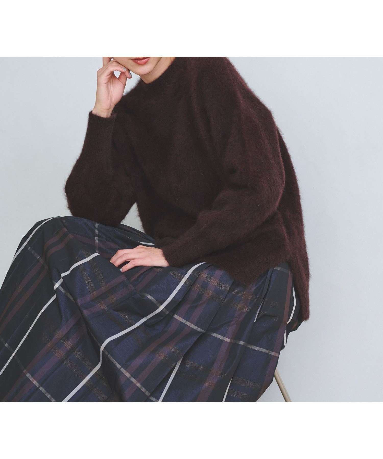 【ユナイテッドアローズ/UNITED ARROWS】のフォックスカシミヤ クルーネック ニット インテリア・キッズ・メンズ・レディースファッション・服の通販 founy(ファニー) ファッション Fashion レディースファッション Fashion for Women トップス・カットソー Cut & Sew Tops ニット Knit Tops & Sweaters インナー Innerwear 軽量 Lightweight, Ultra Light フォックス Fox, Fox Fur ヘムライン Hemline, Bottom Cut ボックス Boxy, Box Shape おすすめ Recommended / Our Picks DK.BROWN|ID: prp329100004695400 ipo3291000000034469997