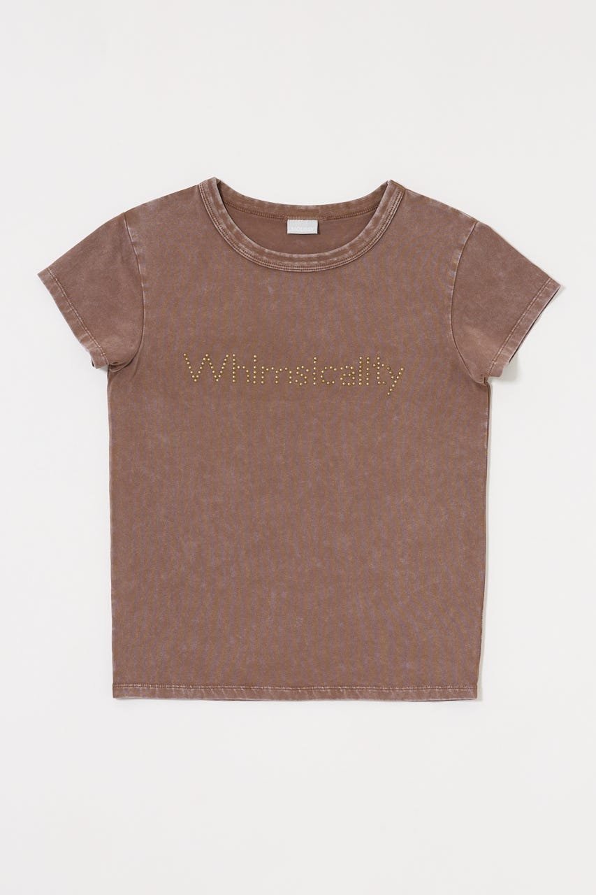 【マウジー/moussy】のSTUDS LOGO TEE インテリア・キッズ・メンズ・レディースファッション・服の通販 founy(ファニー) 　ファッション　Fashion　レディースファッション　Fashion for Women　スタッズ　Studs, Metal Accents　人気　Popular, Best Seller　パウダー　Powder, Soft Tone　フィット　Fit, Slim Fit　再入荷　Restock / Back in Stock　おすすめ　Recommended / Our Picks　BRN|ID: prp329100004695705 ipo3291000000033908693