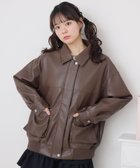【レトロガール/RETRO GIRL】のリボン刺繍FレザーJK 人気、トレンドファッション・服の通販 founy(ファニー) ファッション Fashion レディースファッション Fashion for Women ガーリー Girly, Feminine Style ジャケット Jacket, Outerwear チュール Tulip, Tulip Motif トレンド Trend, Trending Now フェイクレザー Faux Leather, PU Leather ブルゾン Blouson, Bomber Jacket ボトム Bottoms, Lower Wear ポケット Pocket, Pocket Detail リボン Ribbon, Bow レース Lace, Lace Fabric ワンポイント One Point, Statement Accent 春 Spring thumbnail ブラウン|ID: prp329100004695709 ipo3291000000033908777