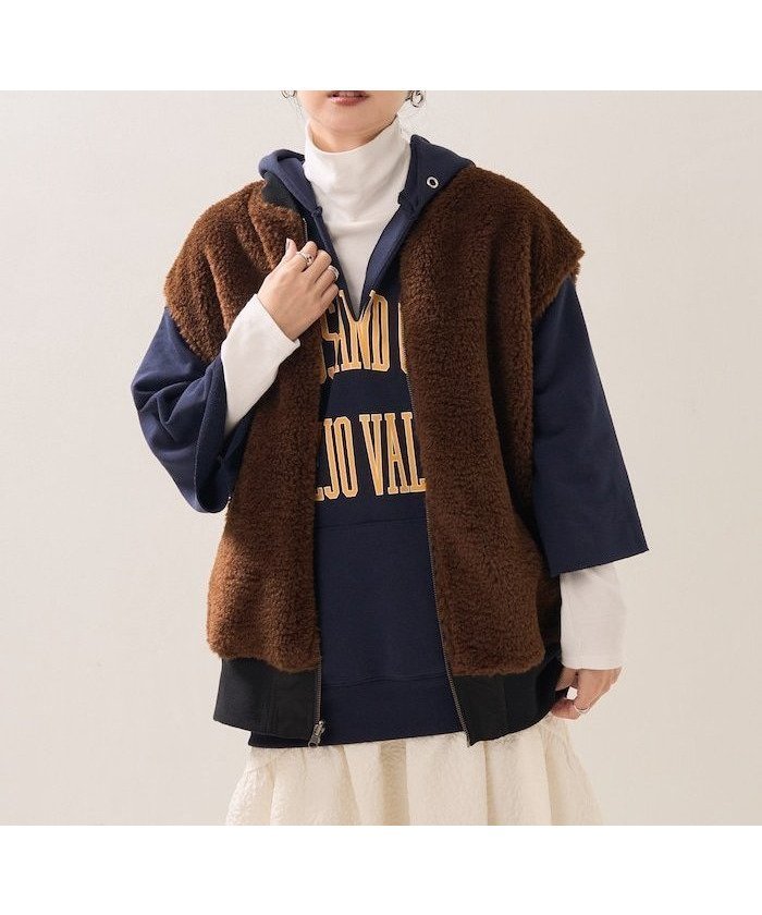 【フリークスストア/FREAK'S STORE】のMAー1リバーシブルベスト インテリア・キッズ・メンズ・レディースファッション・服の通販 founy(ファニー) 　ファッション　Fashion　レディースファッション　Fashion for Women　アウター　Coat / Outerwear Collection　トップス・カットソー　Cut & Sew Tops　ベスト&ジレ / 重ね着スタイル　Vests & Gilets　冬　Winter / This Winter　A/W・秋冬　Autumn/Winter　オリーブ|ID: prp329100004695717 ipo3291000000033908855