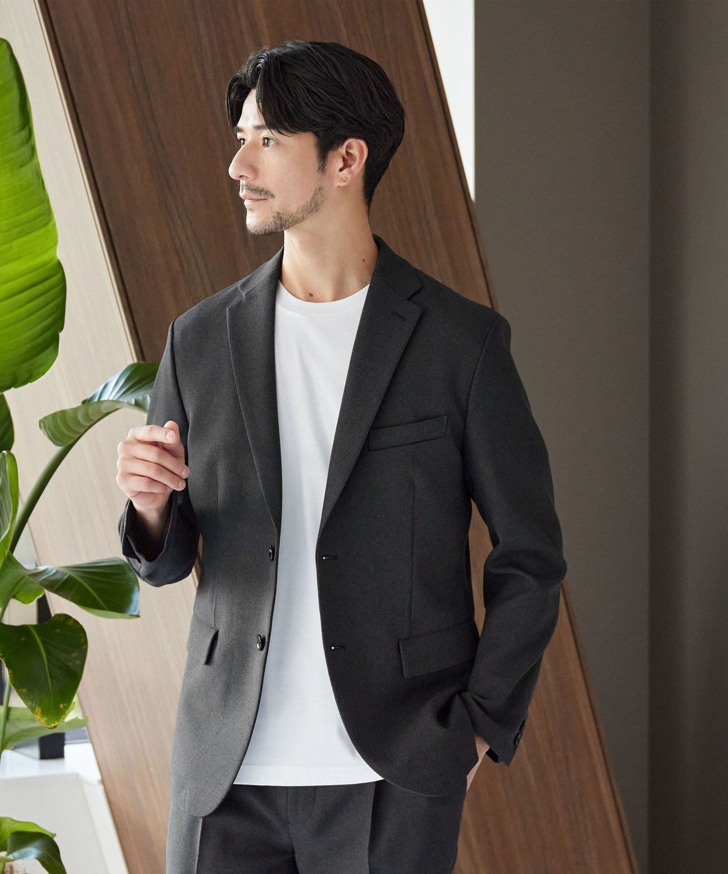 【ビューティ&ユース ユナイテッドアローズ/BEAUTY&YOUTH / UNITED ARROWS / MEN】の【WEB限定 WARDROBE SMART】LANATEC OX セットアップ/背抜きジャケット イージーパンツ インテリア・キッズ・メンズ・レディースファッション・服の通販 founy(ファニー) 　ファッション　Fashion　メンズファッション　Fashion for Men　ボトムス　Bottoms　インナー　Innerwear　ウォッシャブル　Machine Washable　オックス　Oxford Fabric　春　Spring　秋　Autumn　コイン　Coin, Coin Design　シェイプ　Shape, Slim Fit　ショルダー　Shoulder, Shoulder Strap　ジャケット　Jacket, Outerwear　スマート　Smart, Elegant　セットアップ　Set-Up, Coordinated Outfit　ドローコード　Drawcord, Drawstring Cord　バランス　Balance, Style Balance　ファブリック　Fabric, Textile　フィット　Fit, Slim Fit　フラップ　Flap, Flap Pocket　プリーツ　Pleats, Pleated　ポケット　Pocket, Pocket Detail　無地　Plain, Solid Color　冬　Winter / This Winter　A/W・秋冬　Autumn/Winter　S/S・春夏　SS, Spring/Summer, Warm Season　夏　Summer　エレガント 上品　Elegant　入学式　Entrance Ceremony　卒業式　Graduation Ceremony　DK.GRAY|ID: prp329100004695745 ipo3291000000034015464
