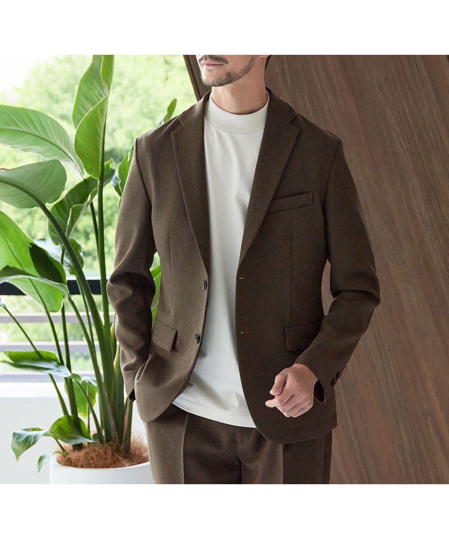 【ビューティ&ユース ユナイテッドアローズ/BEAUTY&YOUTH / UNITED ARROWS / MEN】の【WEB限定 WARDROBE SMART】LANATEC OX セットアップ/背抜きジャケット イージーパンツ インテリア・キッズ・メンズ・レディースファッション・服の通販 founy(ファニー) 　ファッション　Fashion　メンズファッション　Fashion for Men　ボトムス　Bottoms　インナー　Innerwear　ウォッシャブル　Machine Washable　オックス　Oxford Fabric　春　Spring　秋　Autumn　コイン　Coin, Coin Design　シェイプ　Shape, Slim Fit　ショルダー　Shoulder, Shoulder Strap　ジャケット　Jacket, Outerwear　スマート　Smart, Elegant　セットアップ　Set-Up, Coordinated Outfit　ドローコード　Drawcord, Drawstring Cord　バランス　Balance, Style Balance　ファブリック　Fabric, Textile　フィット　Fit, Slim Fit　フラップ　Flap, Flap Pocket　プリーツ　Pleats, Pleated　ポケット　Pocket, Pocket Detail　無地　Plain, Solid Color　冬　Winter / This Winter　A/W・秋冬　Autumn/Winter　S/S・春夏　SS, Spring/Summer, Warm Season　夏　Summer　エレガント 上品　Elegant　入学式　Entrance Ceremony　卒業式　Graduation Ceremony　OLIVE|ID: prp329100004695745 ipo3291000000034015467