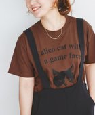 【ルクールブラン/le.coeur blanc】のRegency WorksネコプリントT 人気、トレンドファッション・服の通販 founy(ファニー) ファッション Fashion レディースファッション Fashion for Women インナー Innerwear ウェーブ Wavy Pattern ショート Short, Short Length ジャケット Jacket, Outerwear スリーブ Sleeve, Long Sleeve / Short Sleeve デニム Denim, Jeans Material ネコ Cat, Feline Motif 猫 Cat, Kitty プリント Print, Printed Pattern モチーフ Motif, Design Theme リラックス Relax, Relaxed Fit ワイド Wide, Wide Fit ワーク Workwear, Utility Style おすすめ Recommended / Our Picks thumbnail ブラウン|ID: prp329100004695750 ipo3291000000033909181