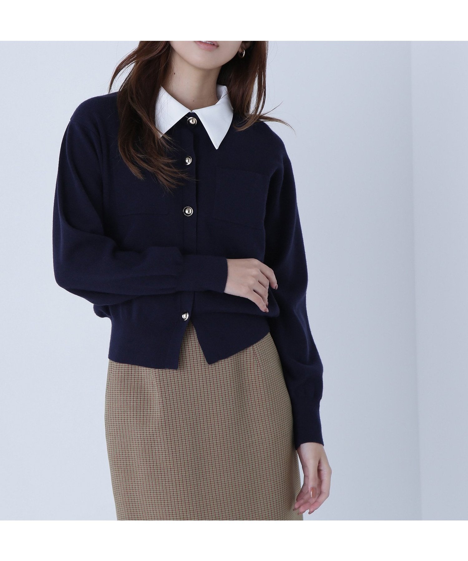 【ナチュラル ビューティー ベーシック/NATURAL BEAUTY BASIC】の2wayカラーニットジャケット 人気、トレンドファッション・服の通販 founy(ファニー)  雑誌掲載アイテム Magazine Picks & Fashion Features ファッション雑誌 Fashion Magazines オッジ Oggi ファッション Fashion レディースファッション Fashion for Women アウター Coat / Outerwear Collection レディースジャケット・軽アウター Jackets ジャケット Jacket, Outerwear 長袖 Long Sleeve, Full Sleeve 雑誌 Magazine, Fashion Magazine  other-1|ID: prp329100004695763 ipo3291000000034232566