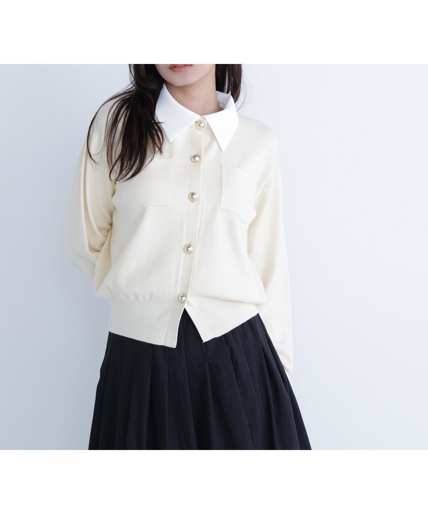 【ナチュラル ビューティー ベーシック/NATURAL BEAUTY BASIC】の2wayカラーニットジャケット インテリア・キッズ・メンズ・レディースファッション・服の通販 founy(ファニー)  雑誌掲載アイテム Magazine Picks & Fashion Features ファッション雑誌 Fashion Magazines オッジ Oggi ファッション Fashion レディースファッション Fashion for Women アウター Coat / Outerwear Collection レディースジャケット・軽アウター Jackets ジャケット Jacket, Outerwear 長袖 Long Sleeve, Full Sleeve 雑誌 Magazine, Fashion Magazine オフホワイト1|ID: prp329100004695763 ipo3291000000034232574