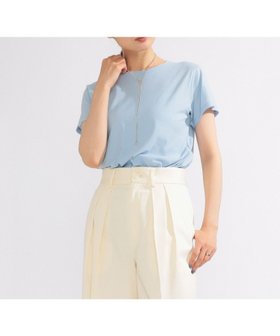 【デミルクス ビームス/Demi-Luxe BEAMS】 ハイツイスト プレーンTシャツ人気、トレンドファッション・服の通販 founy(ファニー) ファッション Fashion レディースファッション Fashion for Women トップス・カットソー Cut & Sew Tops シャツ・ブラウス・オフィスカジュアル Elegant Blouses & Button-Ups ロングTシャツ・Tシャツ Longline T-Shirts & Tees おすすめ Recommended / Our Picks インナー Innerwear コンパクト Compact, Small Size ジャケット Jacket, Outerwear ツイスト Tweed, Tweed Fabric フィット Fit, Slim Fit プレーン Plain, Simple ベーシック Basic, Essential 夏 Summer |ID:prp329100004695804