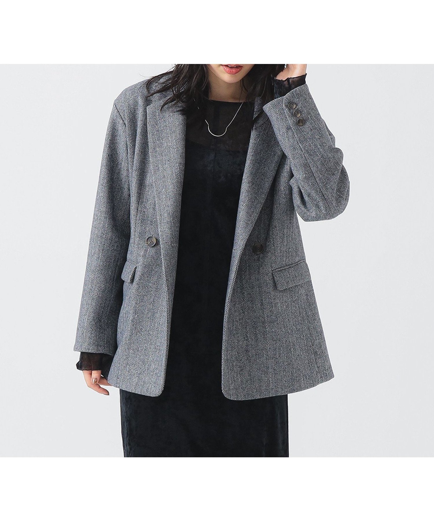 【ビーミングライフストアバイビームス/B:MING LIFE STORE by BEAMS】のミックス ツイード ジャケット(S~M) インテリア・キッズ・メンズ・レディースファッション・服の通販 founy(ファニー) 　ファッション　Fashion　レディースファッション　Fashion for Women　アウター　Coat / Outerwear Collection　レディースジャケット・軽アウター　Jackets　おすすめ　Recommended / Our Picks　ショルダー　Shoulder, Shoulder Strap　シンプル　Simple, Minimal　ジャケット　Jacket, Outerwear　ツイード　Twill, Twill Weave　デニム　Denim, Jeans Material　ドロップ　Drop Shoulder, Dropped Style　ネップ　Nepp, Slub Yarn　マニッシュ　Mannish, Boyish　ミックス　Mix, Mixed Style　ランダム　Random, Irregular　定番　Standard, Basic Item　秋　Autumn　GREY|ID: prp329100004695839 ipo3291000000033909828
