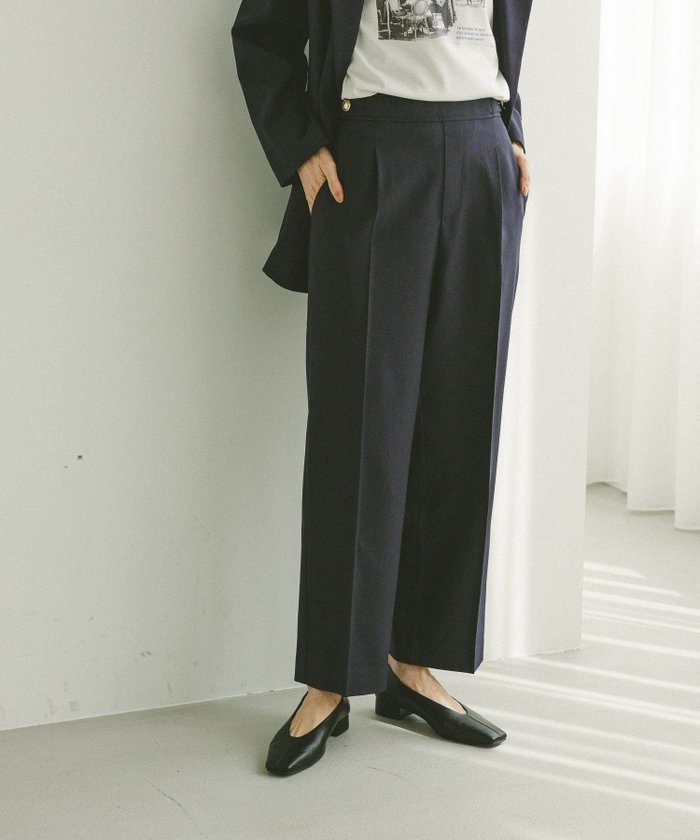 【グローバルワーク/GLOBAL WORK】のお手入れラクラクセットアップ/ストレートパンツ/498379 インテリア・キッズ・メンズ・レディースファッション・服の通販 founy(ファニー) https://founy.com/ ファッション Fashion レディースファッション Fashion for Women セットアップ Matching Sets レディースパンツ・ボトムス Pants & Trousers / Bottoms おすすめ Recommended / Our Picks ジャケット Jacket, Outerwear ストレッチ Stretch, Stretchy Fabric ストレート Straight, Straight Cut セットアップ Set-Up, Coordinated Outfit センター Center, Center Line ミックス Mix, Mixed Style メタル Metal, Metal Parts メランジ Melange, Mixed Yarn |ID: prp329100004695869 ipo3291000000034328977