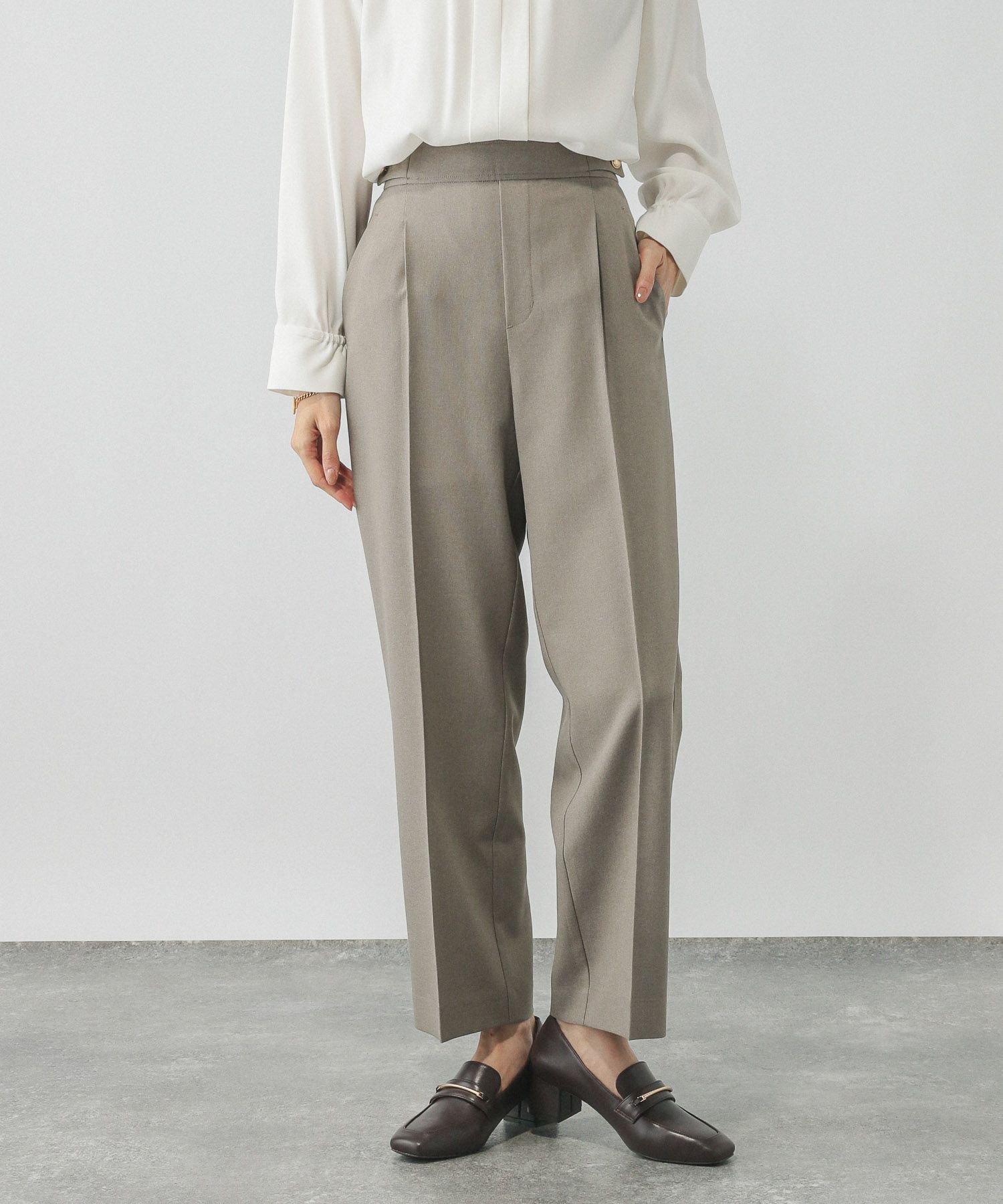 【グローバルワーク/GLOBAL WORK】のお手入れラクラクセットアップ/ストレートパンツ/498379 インテリア・キッズ・メンズ・レディースファッション・服の通販 founy(ファニー)  ファッション Fashion レディースファッション Fashion for Women セットアップ Matching Sets レディースパンツ・ボトムス Pants & Trousers / Bottoms おすすめ Recommended / Our Picks ジャケット Jacket, Outerwear ストレッチ Stretch, Stretchy Fabric ストレート Straight, Straight Cut セットアップ Set-Up, Coordinated Outfit センター Center, Center Line ミックス Mix, Mixed Style メタル Metal, Metal Parts メランジ Melange, Mixed Yarn グレージュ51|ID: prp329100004695869 ipo3291000000034328980