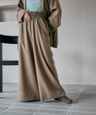 【レプシィム ローリーズファーム/LEPSIM LOWRYS FARM】のギャザーワイドパンツAW モカ56|ID: prp329100004695875 ipo3291000000034453581