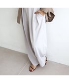 【ルクールブラン/le.coeur blanc】のフルダルダブルタックワイドパンツ グレージュ|ID: prp329100004695887 ipo3291000000033910391