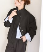 【シップス フォー ウィメン/SHIPS】のquaranciel メルトン スタンドカラー ジップ ブルゾン コート ブラック|ID: prp329100004695892 ipo3291000000033910434