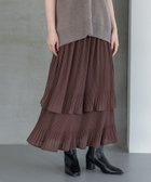 【アパートバイローリーズ/apart by lowrys】の【再入荷】ホソプリーツティアードスカート ブラウン57|ID: prp329100004695896 ipo3291000000034577741