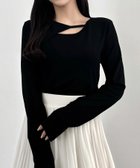 【ジュノア/JUNOAH】のCENEA 薄手カットアウトデザインカットソー ブラック|ID: prp329100004695903 ipo3291000000033910536