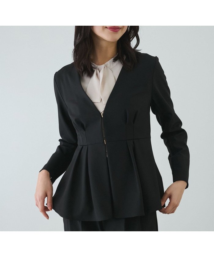 【ジャイロ/JAYRO】のストレッチツイルノーカラージャケット インテリア・キッズ・メンズ・レディースファッション・服の通販 founy(ファニー) https://founy.com/ ファッション Fashion レディースファッション Fashion for Women アウター Coat / Outerwear Collection レディースジャケット・軽アウター Jackets ノーカラージャケット / シンプル上品コーデ Collarless Jackets おすすめ Recommended / Our Picks ウォッシャブル Machine Washable ジャケット Jacket, Outerwear ストレッチ Stretch, Stretchy Fabric セットアップ Set-Up, Coordinated Outfit ツイル Twist, Twisted Detail フロント Front, Front Design ポケット Pocket, Pocket Detail 夏 Summer 春 Spring S/S・春夏 SS, Spring/Summer, Warm Season ビジネス 仕事 通勤 Business / Work / Commuting |ID: prp329100004695954 ipo3291000000033911027