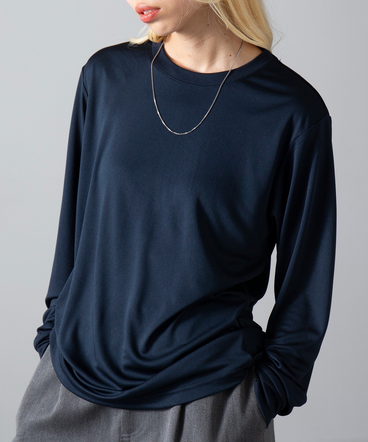 【セットアップセブン/SETUP7】のUnited Athle/4.4オンス ドライスムース ロングスリーブ Tシャツ ロンT 5709 インテリア・キッズ・メンズ・レディースファッション・服の通販 founy(ファニー) 　ファッション　Fashion　レディースファッション　Fashion for Women　トップス・カットソー　Cut & Sew Tops　シャツ・ブラウス・オフィスカジュアル　Elegant Blouses & Button-Ups　ロングTシャツ・Tシャツ　Longline T-Shirts & Tees　アンダー　Underwear Essentials　カーゴパンツ　Cargo Pants, Utility Pants　吸水　Absorbent, Quick-Dry　サングラス　Sunglasses, Shades　スキニー　Skinny, Slim Fit　スポーツ　Sports, Activewear　スリーブ　Sleeve, Long Sleeve / Short Sleeve　セットアップ　Set-Up, Coordinated Outfit　チェーン　Chain, Chain Strap　デニム　Denim, Jeans Material　トレンド　Trend, Trending Now　トレーナー　Sweatshirt, Trainer　定番　Standard, Basic Item　ネックレス　Necklace, Pendant Necklace　ミックス　Mix, Mixed Style　ロング　Long, Long-Length　ワーク　Workwear, Utility Style　再入荷　Restock / Back in Stock　おすすめ　Recommended / Our Picks　NVY|ID: prp329100004695991 ipo3291000000033998197