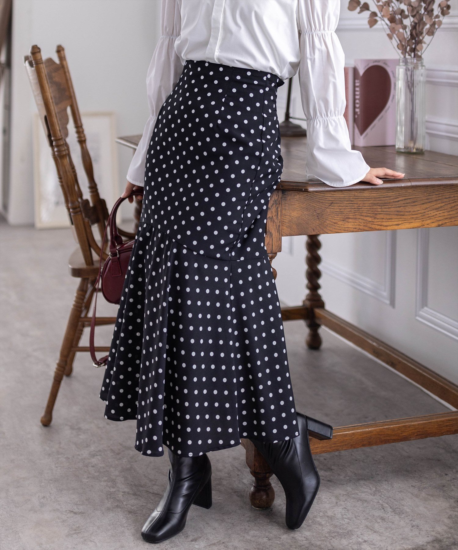 【クリア/clear】のドット柄マーメイドスカート 人気、トレンドファッション・服の通販 founy(ファニー) 　ファッション　Fashion　レディースファッション　Fashion for Women　スカート　Skirts　おすすめ　Recommended / Our Picks　シンプル　Simple, Minimal　ドット　Polka Dot, Dot Pattern　マーメイド　Mermaid, Fishtail Silhouette　 other-1|ID: prp329100004695996 ipo3291000000033911370