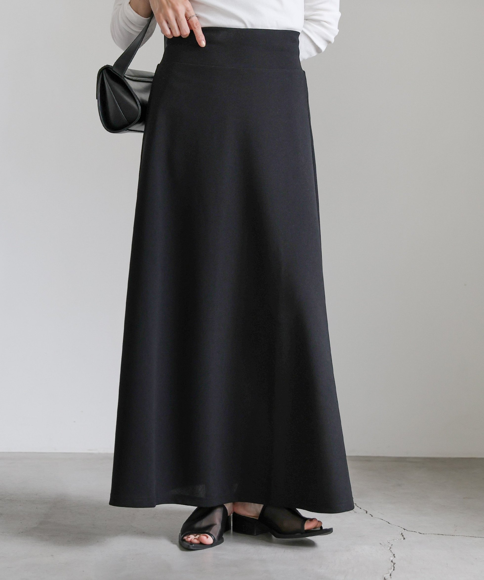 【セレクトモカ/SELECT MOCA】のカットジョーゼットフレアスカート インテリア・キッズ・メンズ・レディースファッション・服の通販 founy(ファニー) 　ファッション　Fashion　レディースファッション　Fashion for Women　スカート　Skirts　Aライン・フレアスカート　A-Line & Flared Skirts　タンク　Tank Top, Sleeveless Top　フレア　Flare, Flared　リラックス　Relax, Relaxed Fit　エレガント 上品　Elegant　夏　Summer　洗える　Machine Washable　ブラック-990|ID: prp329100004695998 ipo3291000000033911381