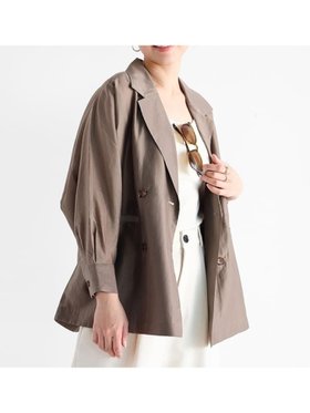 【ヴァン/Vin】の七分袖シアーシャツジャケット 人気、トレンドファッション・服の通販 founy(ファニー) ファッション Fashion レディースファッション Fashion for Women アウター Coat / Outerwear Collection レディースジャケット・軽アウター Jackets シアー Sheer, See-Through トレンド Trend, Trending Now ビッグ Big, Oversized エレガント 上品 Elegant |ID:prp329100004696014