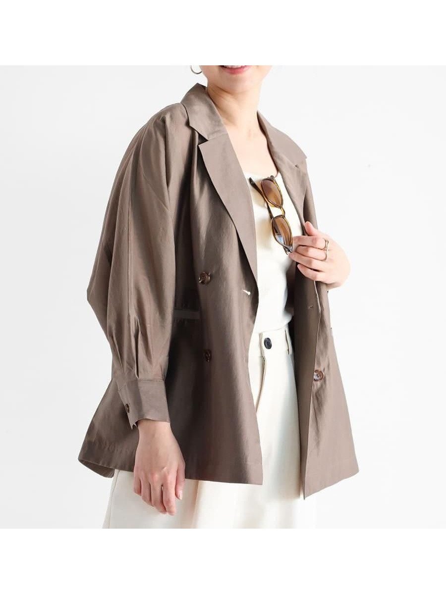 【ヴァン/Vin】の七分袖シアーシャツジャケット 人気、トレンドファッション・服の通販 founy(ファニー) 　ファッション　Fashion　レディースファッション　Fashion for Women　アウター　Coat / Outerwear Collection　レディースジャケット・軽アウター　Jackets　シアー　Sheer, See-Through　トレンド　Trend, Trending Now　ビッグ　Big, Oversized　エレガント 上品　Elegant　 other-1|ID: prp329100004696014 ipo3291000000033911496