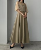 【ジュノア/JUNOAH】のLouere 2WAY半袖シアーボレロ+フレアキャミワンピースSET グレージュ|ID: prp329100004696048 ipo3291000000033911808