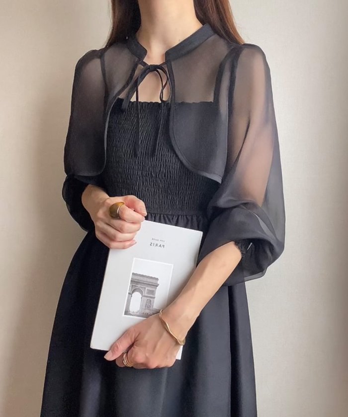 【ジュノア/JUNOAH】のFILLOU シアーボレロ+キャミワンピース インテリア・キッズ・メンズ・レディースファッション・服の通販 founy(ファニー) https://founy.com/ ファッション Fashion レディースファッション Fashion for Women アウター Coat / Outerwear Collection ボレロ・ショート丈ジャケット / ドレス羽織りに Boleros & Short Jackets ワンピース Dresses キャミソールワンピース Camisole Dresses キャミワンピース Cami Dress, Slip Dress ボレロ Bolero, Short Cardigan |ID: prp329100004696066 ipo3291000000033911992