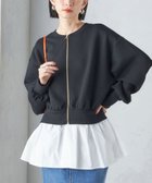 【シップス フォー ウィメン/SHIPS】の* 手洗い可能 3WAY ペプラム ジップ ブルゾン 24SS ブラック|ID: prp329100004696067 ipo3291000000033912011