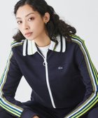 【ラコステ/LACOSTE】のショルダーニットテーピング ショートトラックジャケット ダークネイビー|ID: prp329100004696084 ipo3291000000033912134