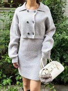 【リリーブラウン/Lily Brown】のメランジニットジャケットセットミニワンピース 人気、トレンドファッション・服の通販 founy(ファニー) ファッション Fashion レディースファッション Fashion for Women アウター Coat / Outerwear Collection レディースジャケット・軽アウター Jackets 畦 Ribbed Knit クラシカル Classical, Vintage-Inspired ジャケット Jacket, Outerwear スマート Smart, Elegant セットアップ Set-Up, Coordinated Outfit ミックス Mix, Mixed Style メランジ Melange, Mixed Yarn A/W・秋冬 Autumn/Winter thumbnail LGRY[005]|ID: prp329100004696089 ipo3291000000033990989