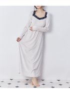 【スナイデル ホーム/SNIDEL HOME】のシルキーフリースワンピース 人気、トレンドファッション・服の通販 founy(ファニー) ファッション Fashion レディースファッション Fashion for Women ワンピース Dresses なめらか Smooth, Silky Texture ギャザー Gathered, Ruffled レース Lace, Lace Fabric ロング Long, Long-Length エレガント 上品 Elegant 長袖 Long Sleeve, Full Sleeve thumbnail IVR[003]|ID: prp329100004696092 ipo3291000000033912164